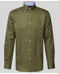 Tommy Hilfiger - Regular Fit Freizeithemd aus Baumwoll-Leinen-Mix - Lyst