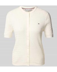 Tommy Hilfiger - Regular Fit Strickjacke aus reiner Baumwolle - Lyst