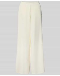 Guess - Wide Leg Stoffhose mit Label-Applikation Modell 'OLYMPE' - Lyst