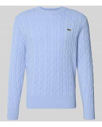 Lacoste - Regular Fit Strickpullover aus reiner Wolle - Lyst