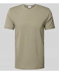 Mey - T-Shirt mit geripptem Rundhalsausschnitt - Lyst