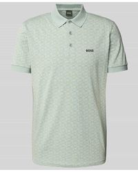 BOSS - Regular Fit Poloshirt mit Label-Print Modell 'Paddy' - Lyst