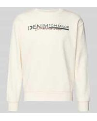 Tom Tailor - Regular Fit Sweatshirt Van Katoenmix - Lyst