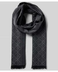 Calvin Klein - Wollschal mit Allover-Stitching Modell 'Tonal' - Lyst