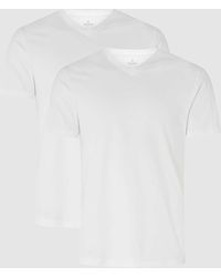 RAGMAN - Regular Fit T-Shirt aus Pima-Baumwolle im 2er-Pack - Lyst
