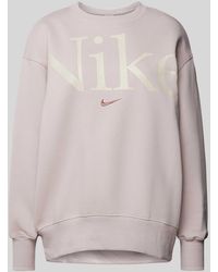 Nike - Oversized Sweatshirt Met Logostitching - Lyst