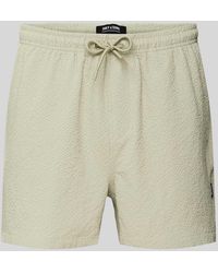 Only & Sons - Regular Fit Badehose mit Strukturmuster Modell 'TED LIFE' - Lyst