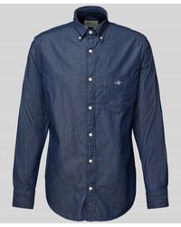 GANT - Freizeithemd Mit Button-Down-Kragen - Lyst