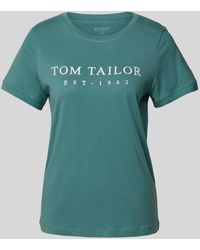 Tom Tailor - T-shirt Met Labelstitching - Lyst