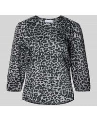 Comma, - Regular Fit Bluse mit 3/4-Arm - Lyst