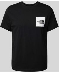 The North Face - T-Shirt mit Label-Print Modell 'FINE' - Lyst