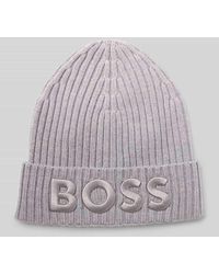 BOSS - Beanie aus reiner Schurwolle Modell 'LARA_HAT' - Lyst
