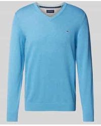 Christian Berg Men - Gebreide Pullover Met Labelstitching - Lyst