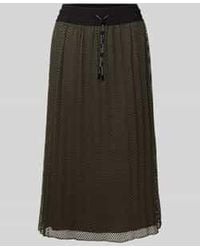 Marc Cain - Midirok Met Elastische Band En Tunnelkoord - Lyst