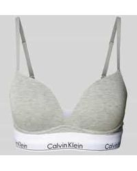 Calvin Klein - Push-up-bh Met Label - Lyst