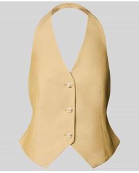 Comma, - Weste mit Neckholder und V-Ausschnitt - Lyst