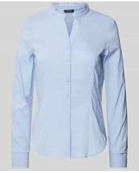 MORE&MORE - Blouse Met Opstaande Kraag - Lyst