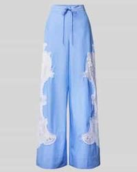 Essentiel Antwerp - Wide Leg Broek Met Kant, Model 'Hace' - Lyst