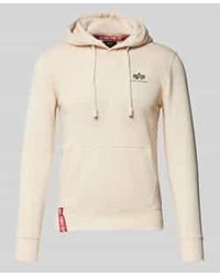 Alpha Industries - Hoodie Met Labelprint - Lyst