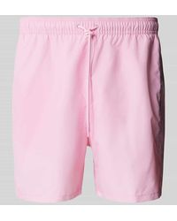 Tommy Hilfiger - Regular Fit Badeshorts mit Label Stitching - Lyst