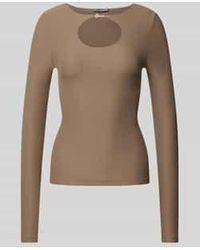 Guess - Shirt Met Lange Mouwen En Druppelvormige Hals - Lyst