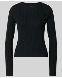Tommy Hilfiger - Regular Fit Strickpullover aus reiner Baumwolle - Lyst