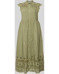 Y.A.S - Maxi Jurk Met Broderie Anglaise - Lyst