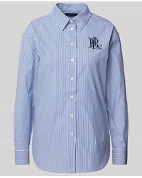 Ralph Lauren - Regular Fit Hemdbluse Mit Logo-Stitching Modell 'Kotta' - Lyst