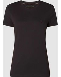 Tommy Hilfiger - T-Shirt aus Organic Cotton mit Logo-Stickerei - Lyst