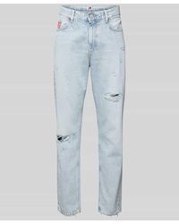 Tommy Hilfiger - Relaxed Tapered Fit Jeans im Destroyed-Look Modell 'ISAAC' - Lyst