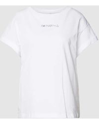 Rich & Royal - T-Shirt mit Statement-Schriftzug aus Paillettenbesatz - Lyst