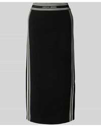 Marc Cain - Midirock mit elastischem Label-Bund - Lyst