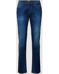 Tommy Hilfiger - Slim Fit Jeans mit Label-Stitching Modell 'SCANTON' - Lyst
