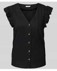 B.Young - Regular Fit Linnen Blousetop Met V-hals - Lyst