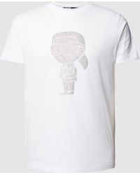 Karl Lagerfeld - T-Shirt mit Label-Detail - Lyst