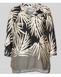 Milano Italy - Relaxed Fit Bluse mit Tunikakragen - Lyst
