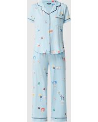 Kate Spade Pyjama Met Reverskraag - Blauw
