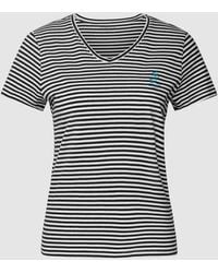 Tom Tailor - T-Shirt aus Baumwolle mit Streifenmuster - Lyst