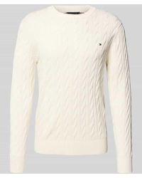 Tommy Hilfiger - Regular Fit Strickpullover aus reiner Baumwolle - Lyst