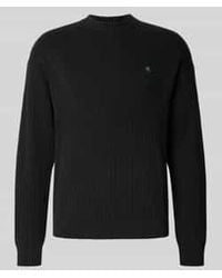 Calvin Klein - Oversized Gebreide Pullover Met Ribboorden - Lyst