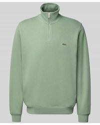 Lacoste - Regular Fit Troyer aus reiner Baumwolle - Lyst