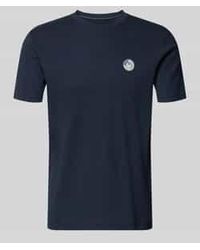 Blend - Regular Fit T-Shirt Met Structuurpatroon Model 'Kaito' - Lyst