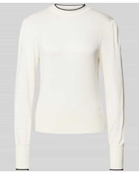 Zero - Regular Fit Strickpullover Aus Viskose-Mix Mit Stehkragen - Lyst