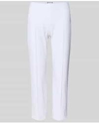 Seductive - Skinny Fit Capribroek Met Vaste Persplooien - Lyst
