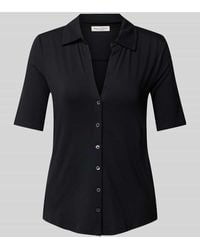 Marc O' Polo - Regular Fit Jersey-Bluse mit kurzem Arm aus Viskose-Mix - Lyst