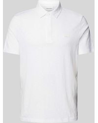 Calvin Klein - Regular Fit Poloshirt Met Knoopsluiting - Lyst