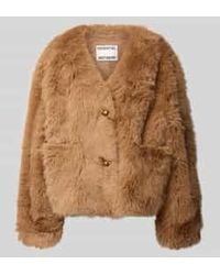 Essentiel Antwerp - Boxy Fit Jack Van Imitatiebont, Model 'Ijacket' - Lyst