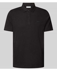 Calvin Klein - Regular Fit Poloshirt mit Knopfleiste - Lyst