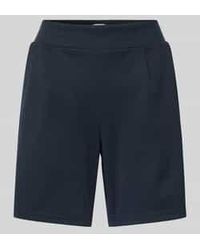 Ichi - Regular Fit Sweatshorts Met Bandplooien, Model 'Kate' - Lyst