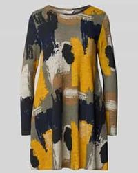 Apricot - Mini-Jurk Met Ronde Hals - Lyst
